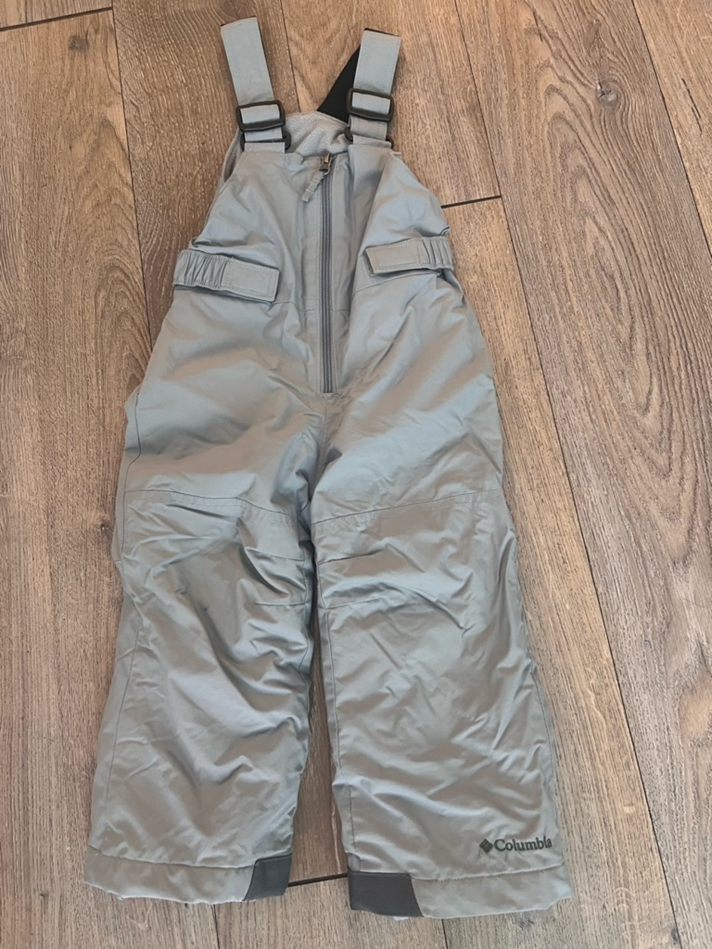 Columbia Light Gray Kids' Snow Bibs